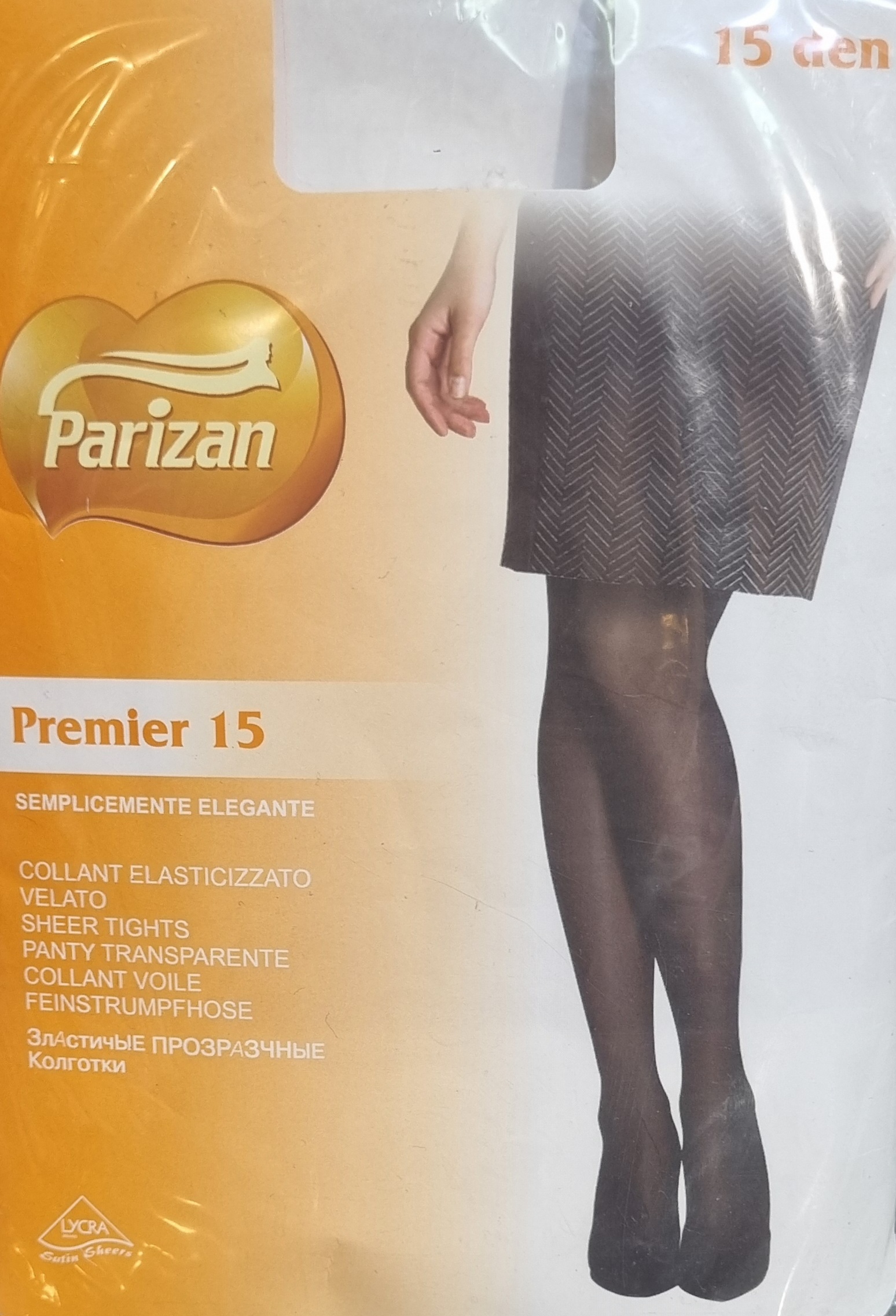 جوراب شلواری شیشه ای سفید فیت ۱۵ برند Parizan