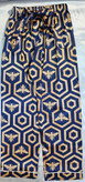 تاپ و شلوار ساتن طرح دار با اسرانچی Lorenza 2615