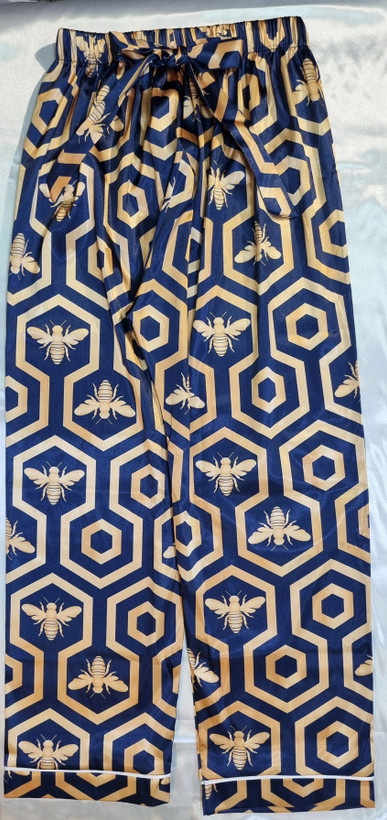 تاپ و شلوار ساتن طرح دار با اسرانچی Lorenza 2615